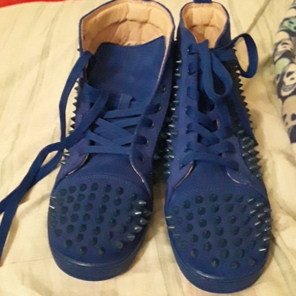 red bottom high tops